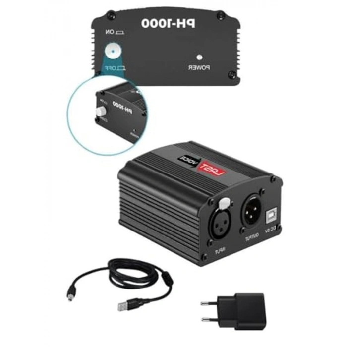 Phantom Power Kondansatör Mikrofon Kayıt Paketi