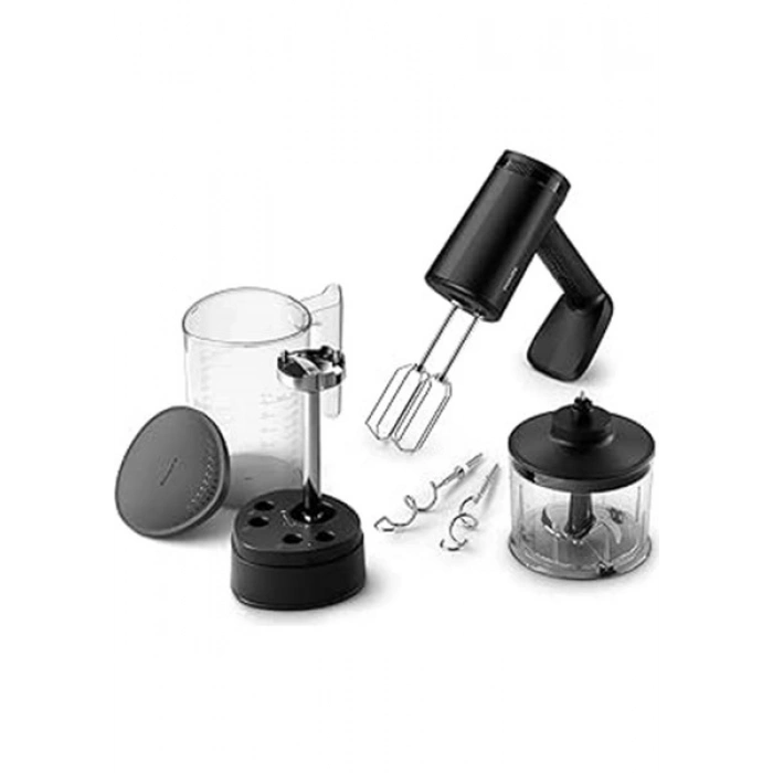Philips 5000 Serisi Güçlü El Mikser Seti 500W, El Blender Aparatı, Doğrayıcı Aparatı, Ölçekli Akıllı Saklama Kabı, 5 Hız Ayarı ve Turbo, HR3781/20