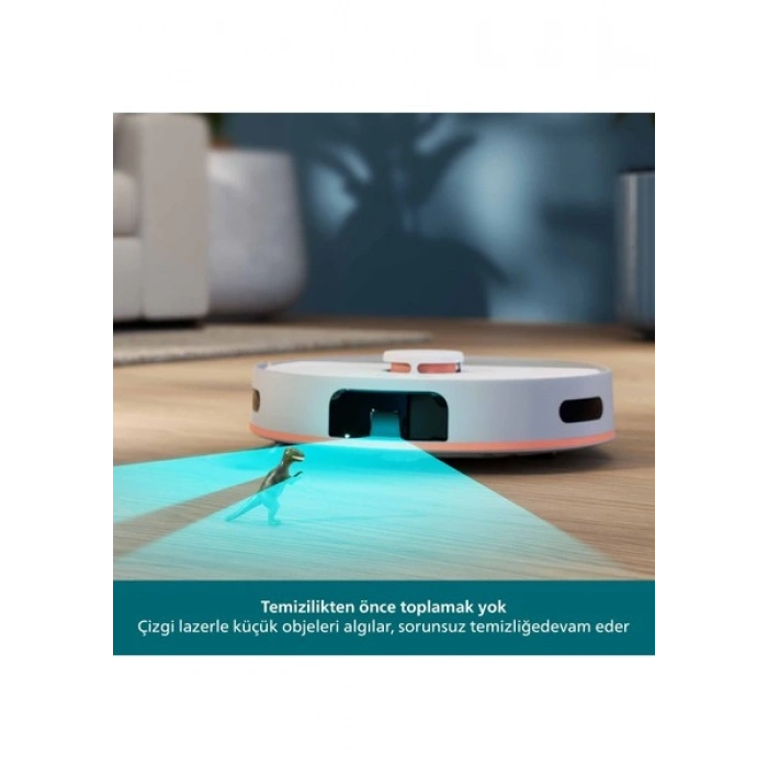 Philips 5000 Serisi Islak Kuru Robot Süpürge, Yüksek Emiş Gücü, Uzun Çalışma Süresi, HomeRun, Lazer Teknolojisi, Beyaz, XU5000/20
