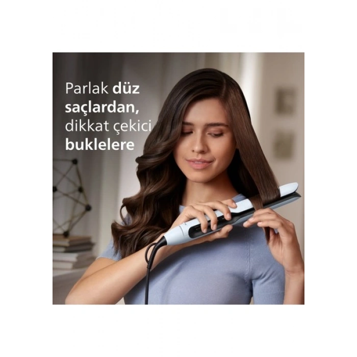 Philips 5000 Serisi Saç Düzleştirici, Argan Yağı Katkılı, ThermoProtect Teknolojisi, BHS520/00