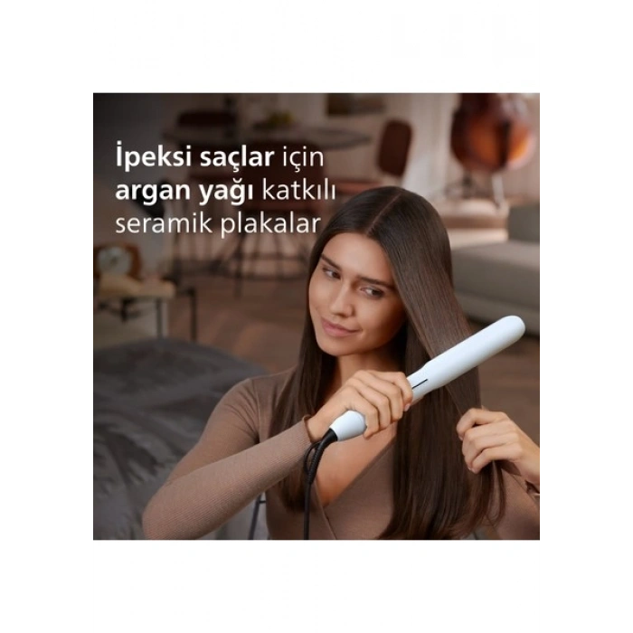 Philips 5000 Serisi Saç Düzleştirici, Argan Yağı Katkılı, ThermoProtect Teknolojisi, BHS520/00
