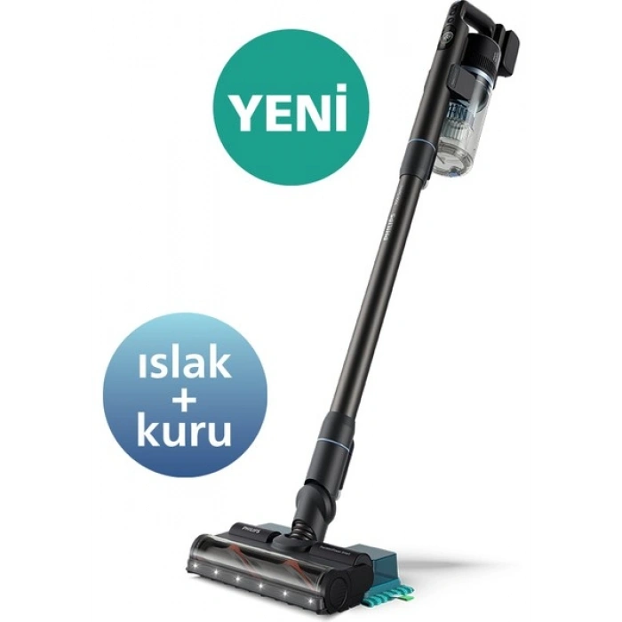 Philips 7000 Serisi Aqua 25.2 V Kablosuz Dik Süpürge, PowerCyclone 12, TriActive Başlık, 80 dkya kadar Çalışma, 3 Aşamalı Filtreleme, XC7053/01