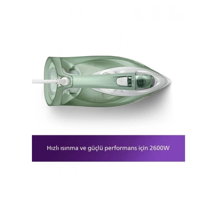 Philips 7000 Serisi Buharlı Ütü, 2600 W Güç, Etkili Buhar Performansı, SteamGlide Plus Taban DST7012/70