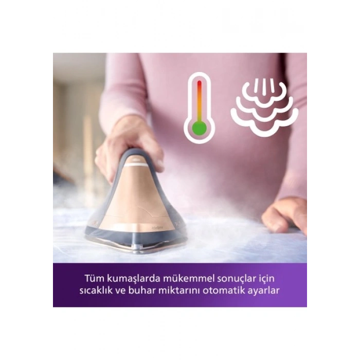 Philips 9000 Serisi Buhar Kazanlı Ütü, 750 ga varan Şok Buhar, ActiveSense Teknolojisi, Hafif Ütü, Dikey Buhar Püskürtme, PSG9050/20
