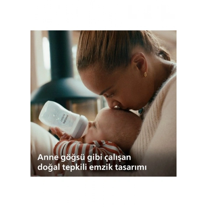 Philips Avent Doğal Tepkili PP Pembe Biberon, 260ml, 3-6 Ay, SCY903/11