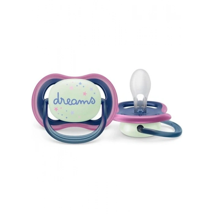 Philips Avent Ultra Air Gece Emziği 6-18 Ay, 2li Kız, SCF376/14