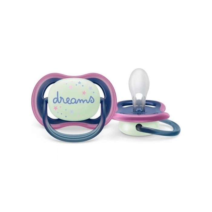 Philips Avent Ultra Air Gece Emziği 6-18 Ay, 2li Kız, SCF376/14