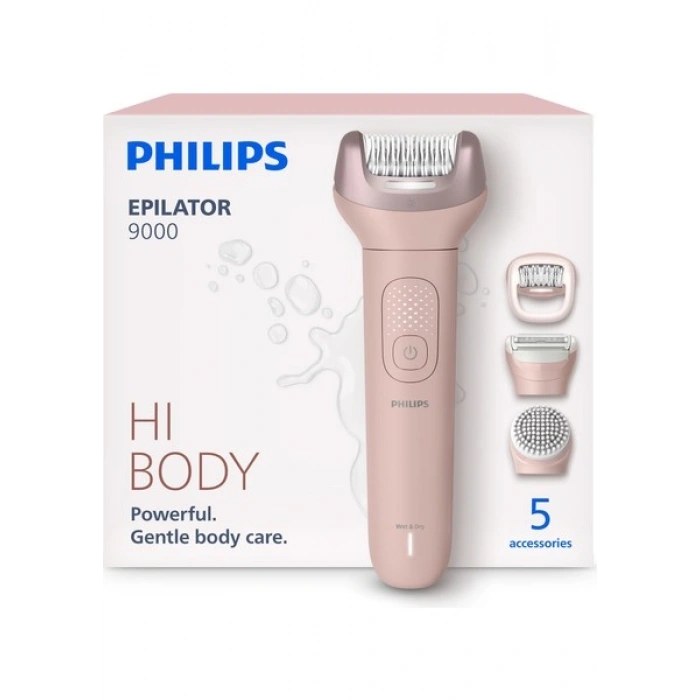 Philips Epilator 9000 Serisi Kablosuz Epilatör; Islak ve Kuru BRE718/05