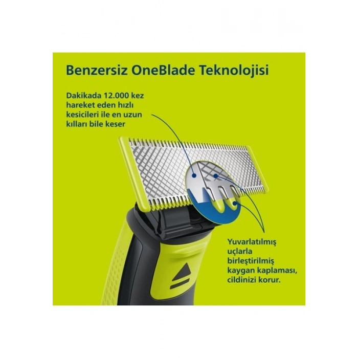 Philips OneBlade QP2724/20 Elektrikli Tiras Makinesi - Sakal & Vücut - Islak & Kuru Kullanim