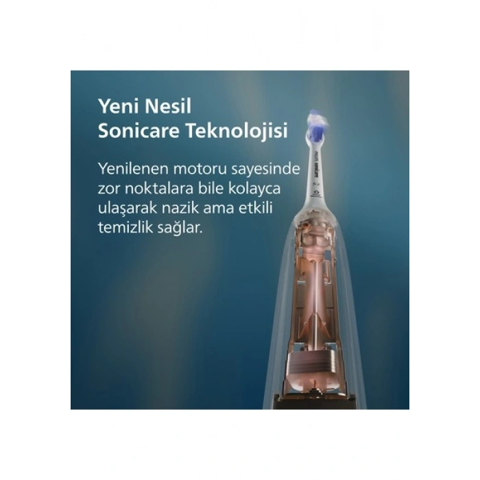 Philips Sonicare 5300 Şarjlı Diş Fırçası, 21 Gün Şarj, 7 Kat Plak Temizliği, Basınç Sensörü, 2 Mod, Seyahat Kabı, 2 Başlık, Beyaz, HX7108/03