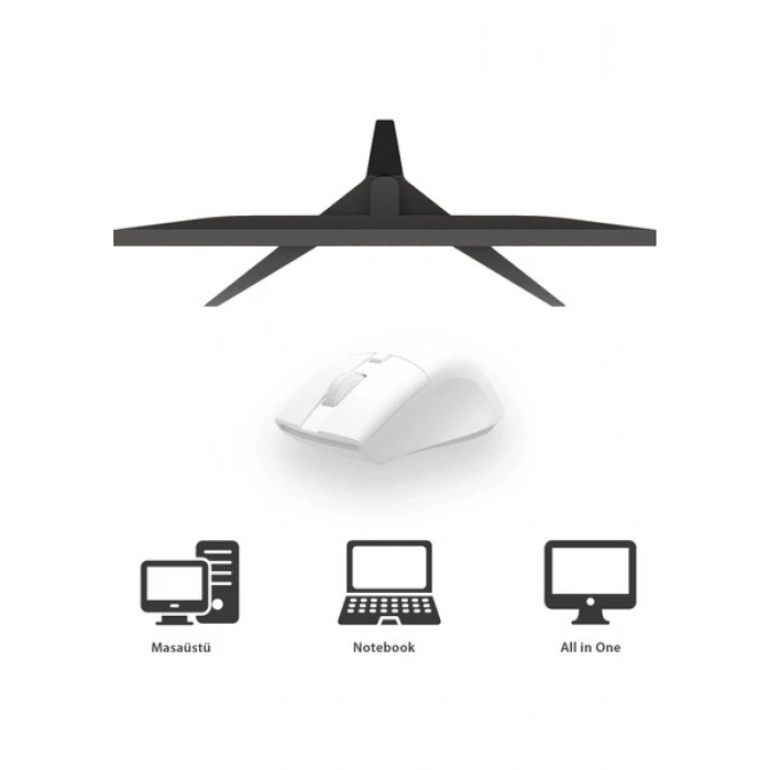 Philips SPK7528 Kablosuz Bluetooth 1600DPI 5 Tuşlu Sessiz Optik Mouse Beyaz