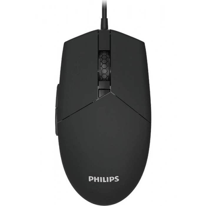 Philips SPK9304 USB Kablolu 6400DPI 6 Tuşlu RGB Aydınlatmalı Optik Mouse Siyah (Philips Türkiye Garantili)