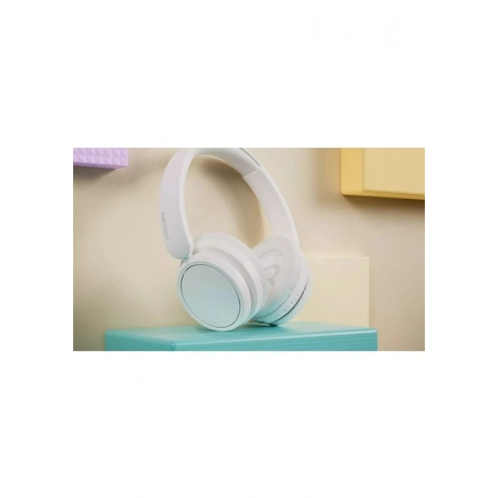 Philips TAH5209WT Kablosuz Kulak Üstü Kulaklık Bluetooth 5.3 65 Saat Oynatma Süresi,doğal Ses,dinamik Bas,net Arama,sesi Beyaz