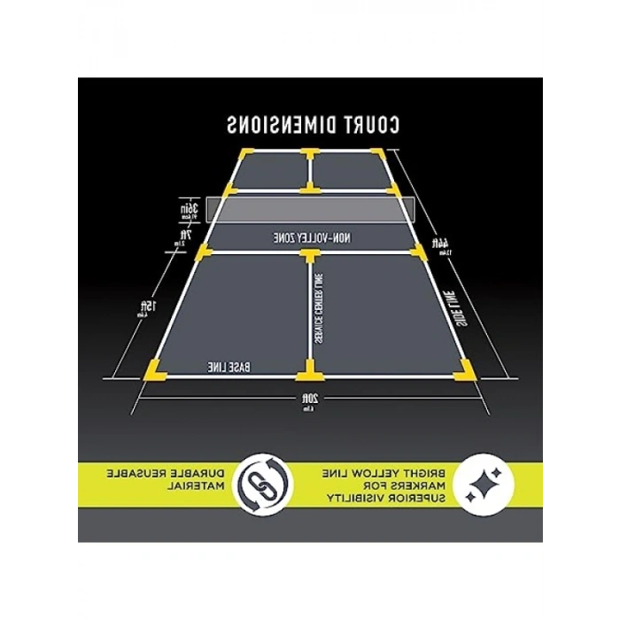 Pickleball Kortu İşaretleme Kit - Pratik Çizgi Düzeneği