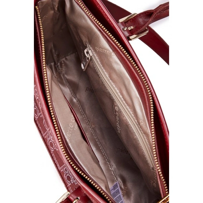 Pierre Cardin Bordo Omuz Çantası 05PO25Y1991-SMKN Br
