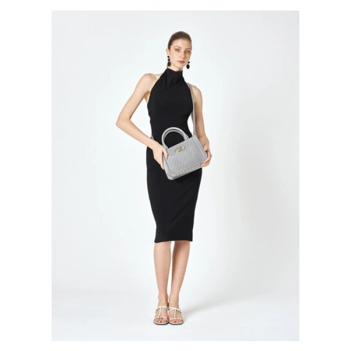 Pierre Cardin Platin Uzun Askılı Kol Çantası 05PO25Y2011-KAL Pl