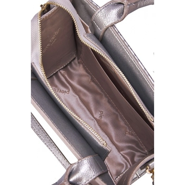 Pierre Cardin Platin Uzun Askılı Kol Çantası 05PO25Y2011-KAL Pl