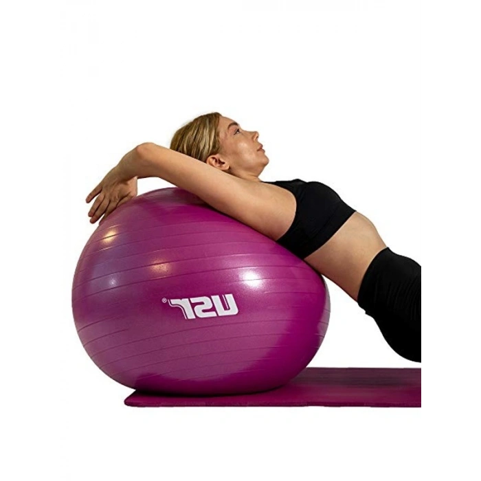 Pilates Topu ile Pompa, 25+65 cm ve 3 Lastik ile Egzersiz İçin