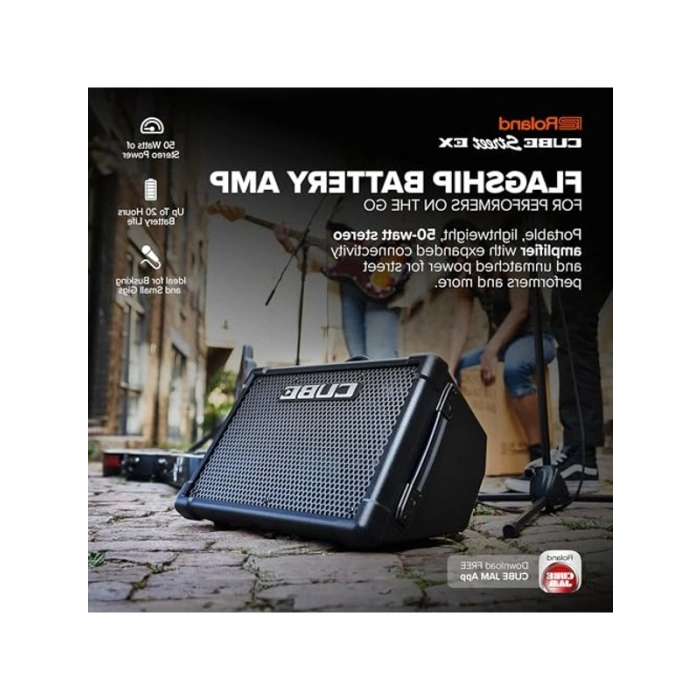 Pille Çalışan Taşınabilir Stereo Amplifikatör, 50 Watt