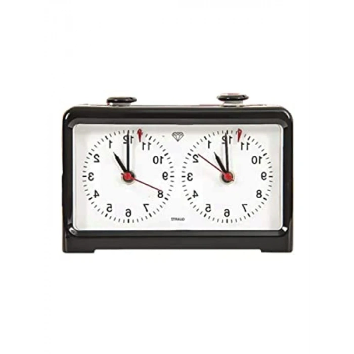 Pilli Analog Satranç Saati - İki Adet Kalem Pil ile Çalışır