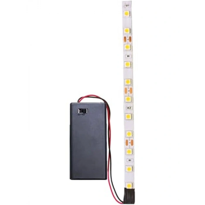 Pilli Şerit Led, 2 Metre Boyutunda Günışığı Renkli Aydınlatma
