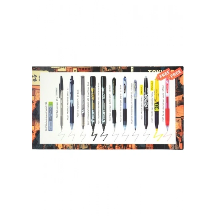 Pilot All Star The Black Set - 12li
