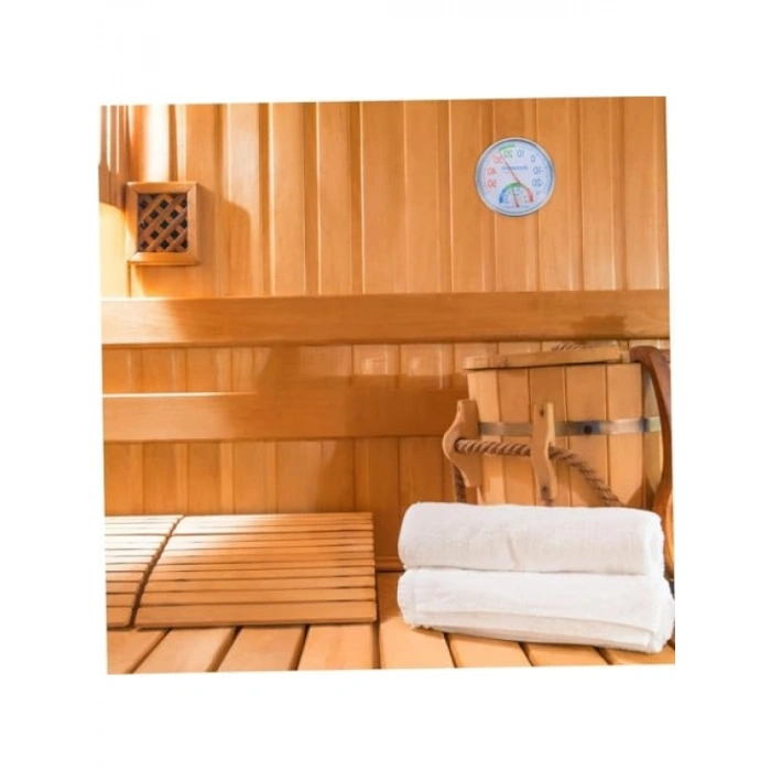Pilsiz Mekanik Analog Termometre - Sauna Isı ve Nem Ölçer