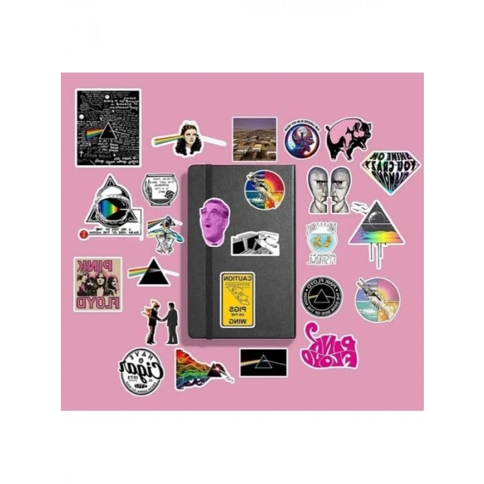 Pink Floyd Sticker Seti, Defter ve Ajanda İçin Çıkartmalar