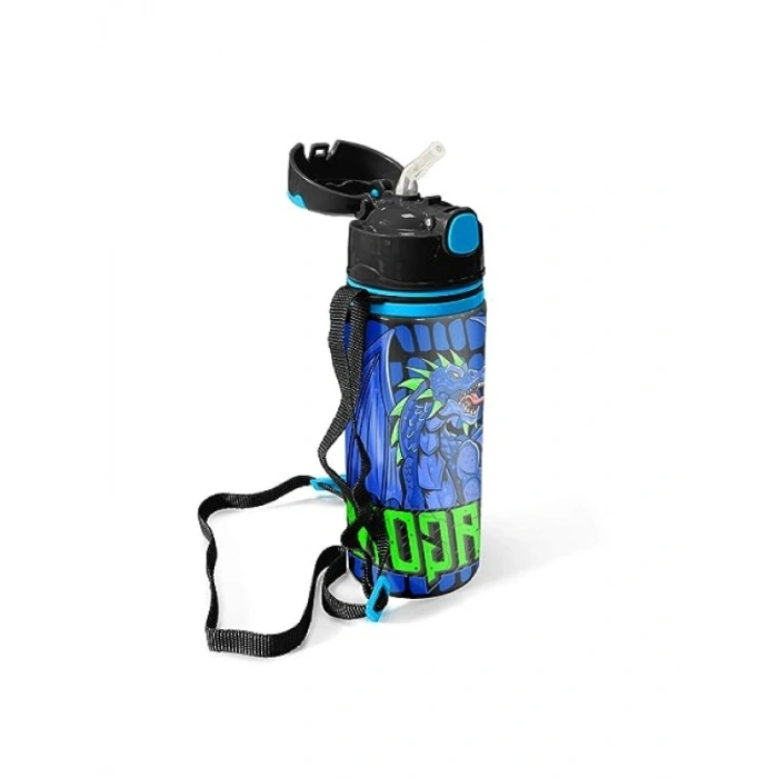 Pipetli Alüminyum Matara - 600 ml Kapasite