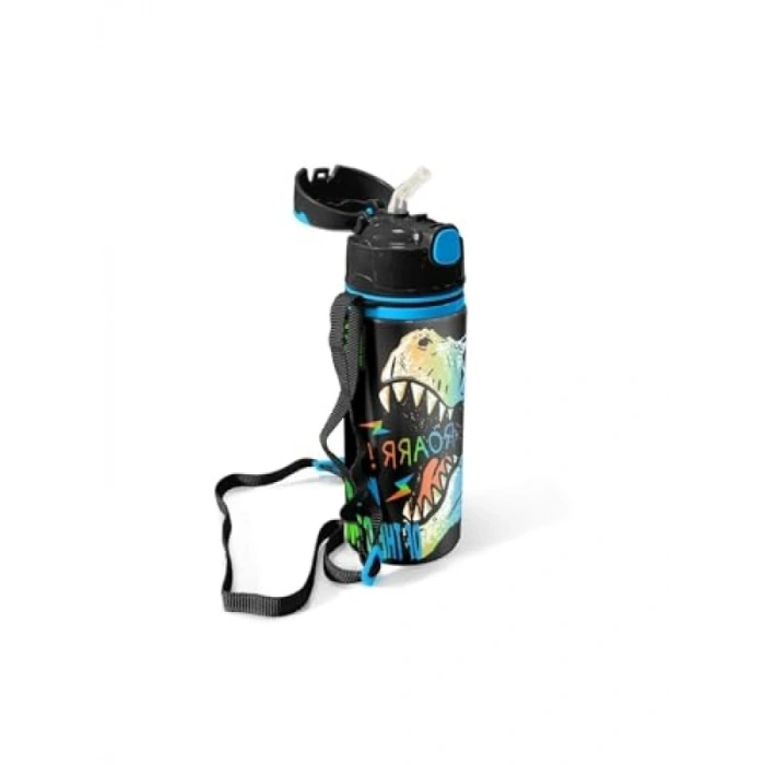 Pipetli Alüminyum Matara, 600 ml, Taşınabilir