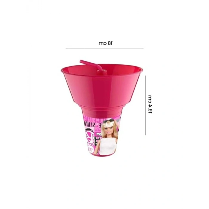 Pipetli Bardak, Cips ve Mısır Kovalı Eğlenceli Set