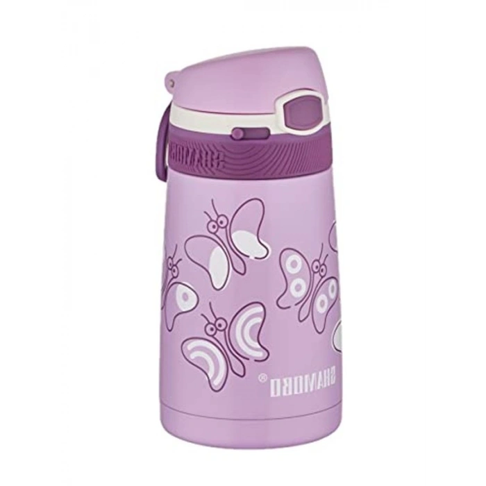 Pipetli Paslanmaz Çelik Termos, 350 ml Kapasite ile Çocuklar İçin