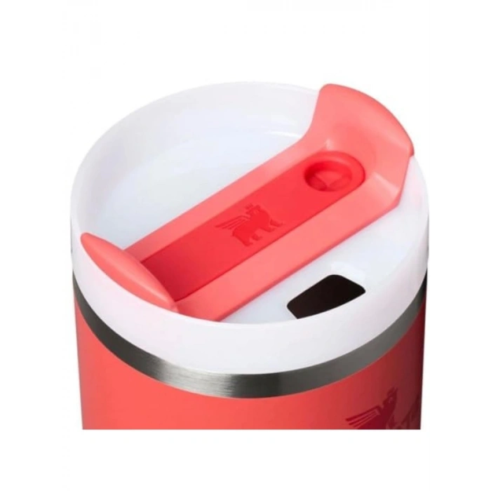 Pipetli Termos Bardak - 0.60 Litre, Mercan Renk