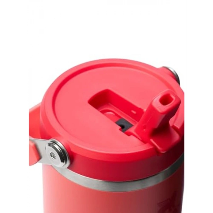 Pipetli Termos Bardak, 0.89 Litre Kapasite, Mercan Renk Seçeneği