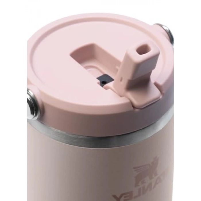 Pipetli Termos Bardak - 0.89 Litre, Pembe Kuvars