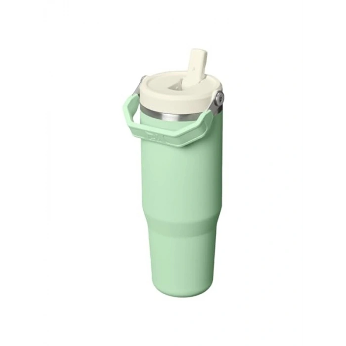 Pipetli Tumbler, 0.89 Litre Kapasite, Şık Yeşil Tasarım