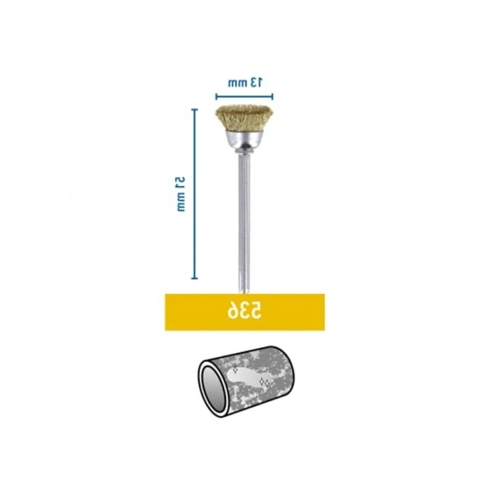 Pirinç Fırça Seti, 13 mm, 2li, Altın, Bronz ve Bakır Temizleme İçin