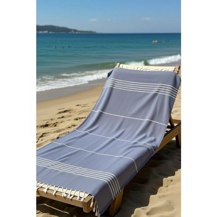 Plaj Havlusu, 100x180 cm Hızlı Kuruyan Pamuklu Yapı