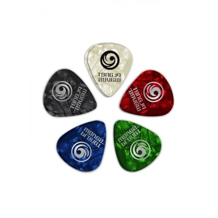 Planetwaves 1Cap7-10 Pena Assorted Pearl Celluloid Gitar Pena 10 Adet Extra Heavy 869720413893