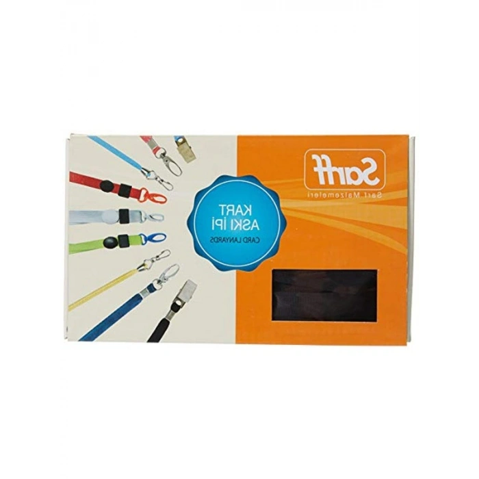 Plastik Akrep Kancalı Kart Askı İpi, 50li Kutu