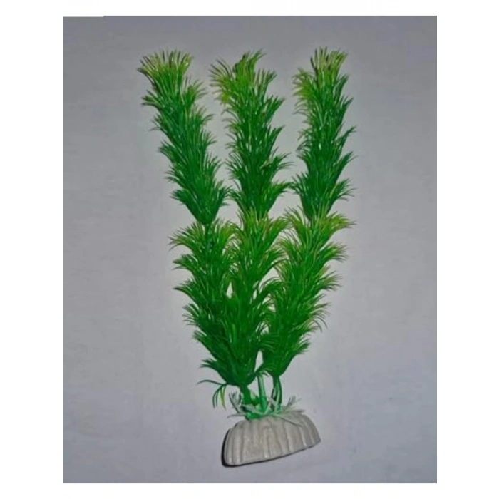 Plastik Akvaryum Bitkisi, 20 cm, Doğal Görünüm