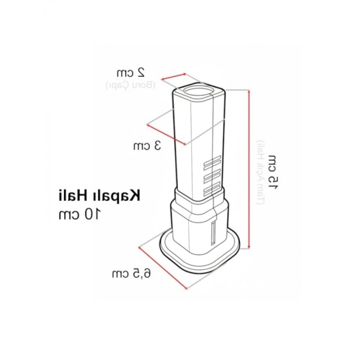 Plastik Ayarlanabilir Boru Saklama Aparatı