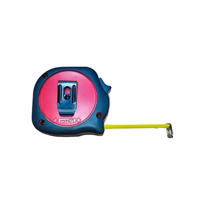 Plastik Kasa ile 3 M Şerit Metre, Stoplu Mekanizma