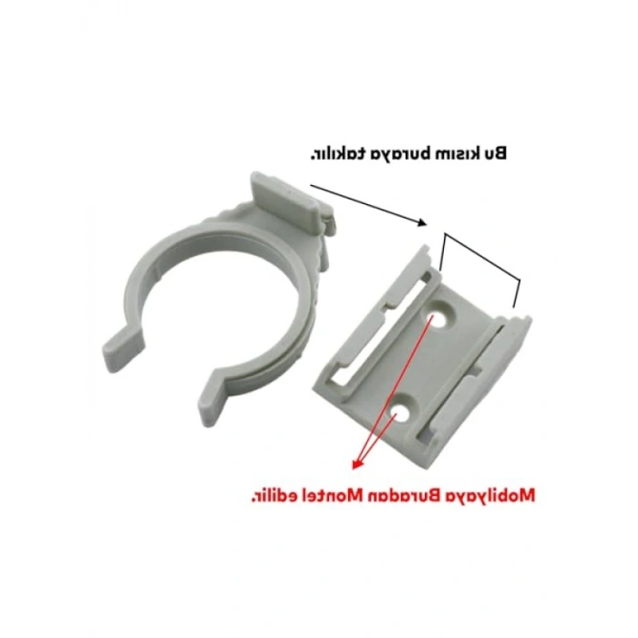 Plastik Mobilya Baza ve Ayakkabılık Klipsi - 6 Adet