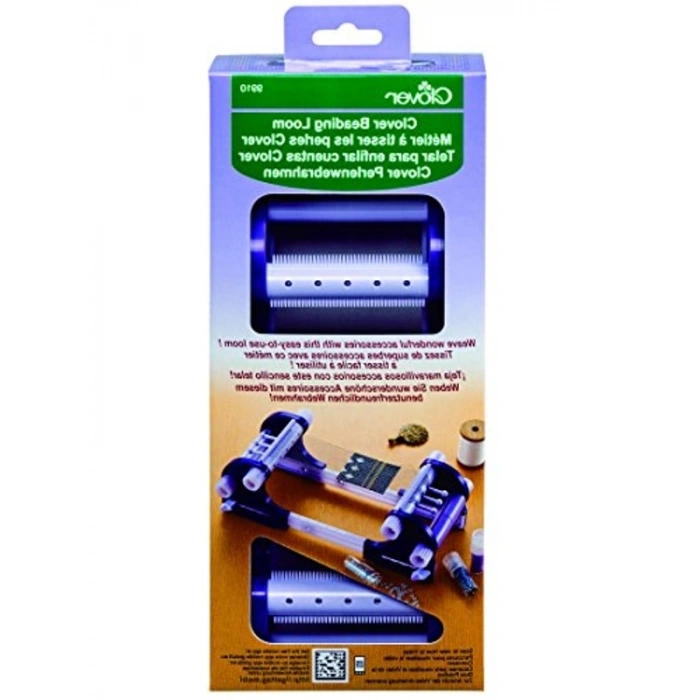 Plastik Perlenwebrahmen, 30 x 12 x 8 cm, Lila Renk