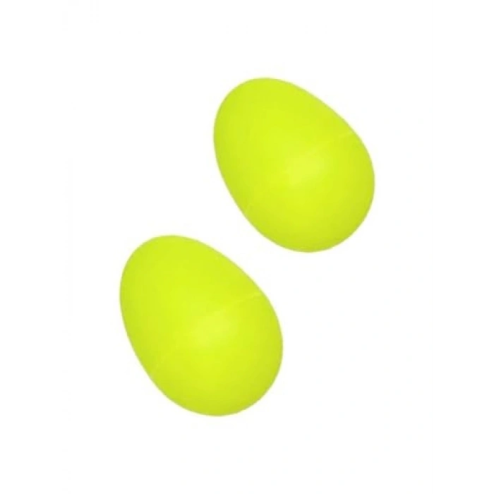 Plastik Sarı Yumurta Marakas Müzikal Set (2 Adet)