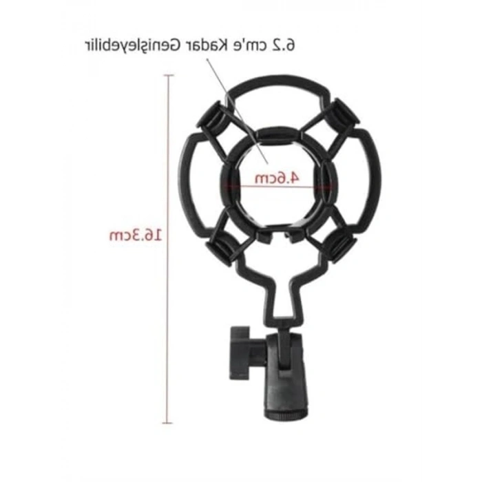 Plastik Shock Mount ile Stüdyo Mikrofonunuzu Sabitleyin