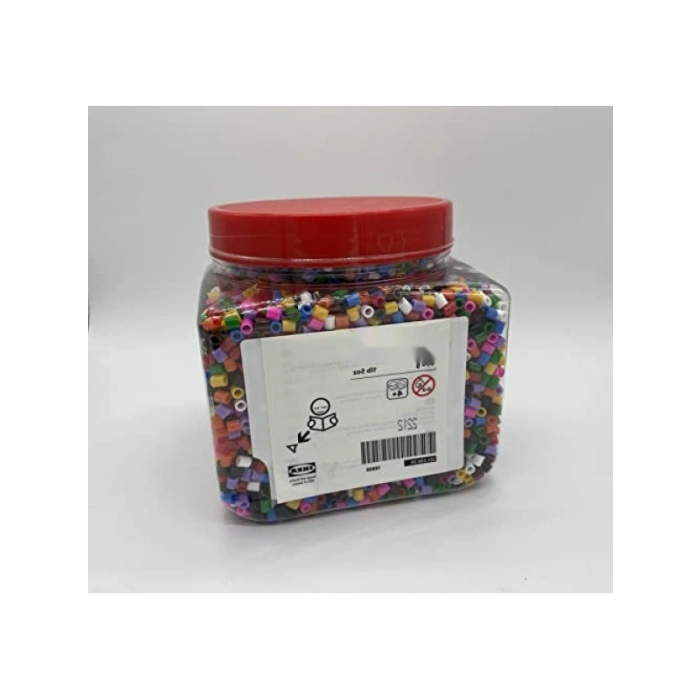 Plastik Yuvarlak Boncuk Seti - 99 Parça