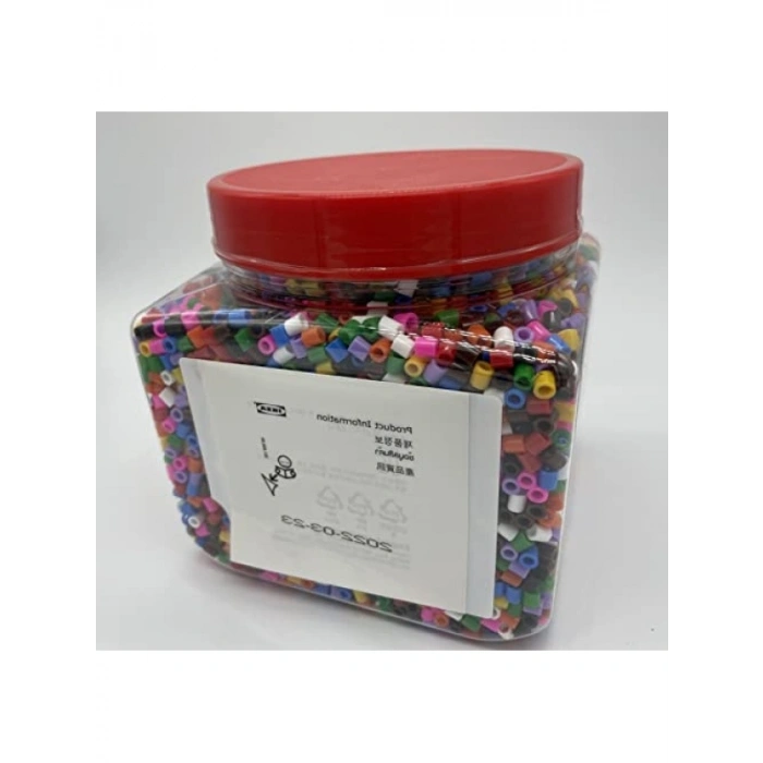 Plastik Yuvarlak Boncuk Seti - 99 Parça