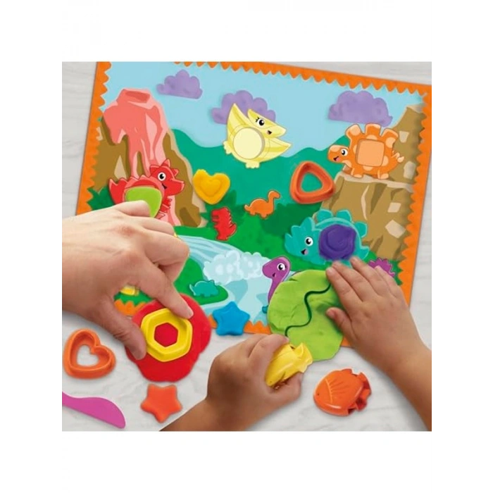 Play-Doh Başlangıç Seti Şekiller ve Renkler Dinozor Oyuncağı